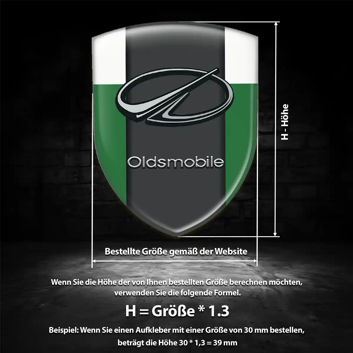 Oldsmobile Wappen Aufkleber Markenedition