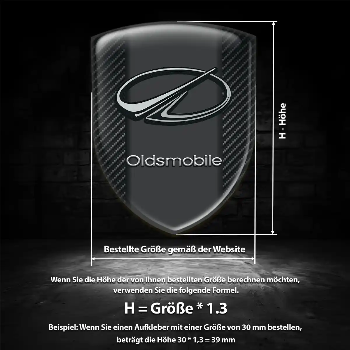Oldsmobile Wappen Emblem Aufkleber Auto Modernes Design
