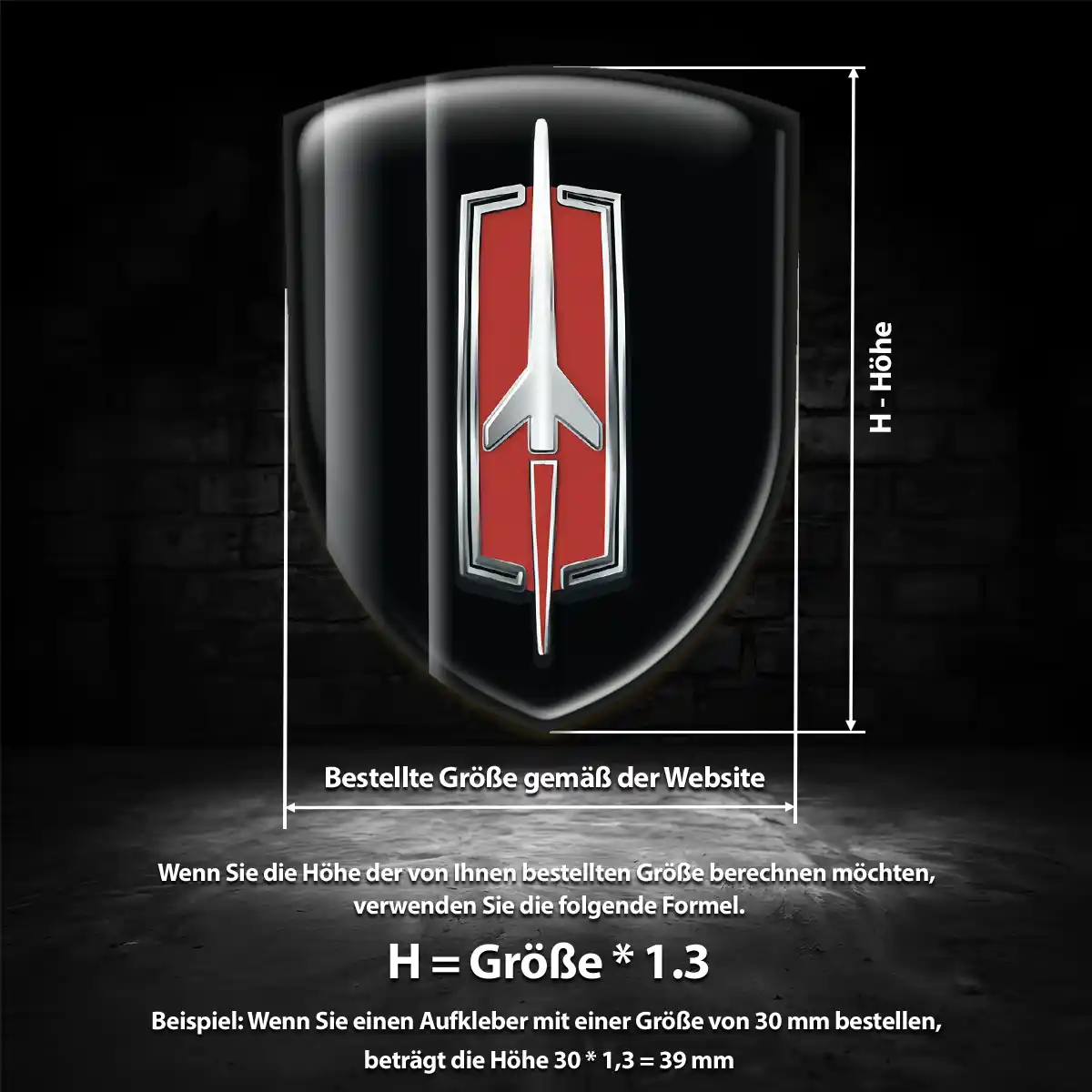 Oldsmobile Wappen Emblem Aufkleber Edles Design