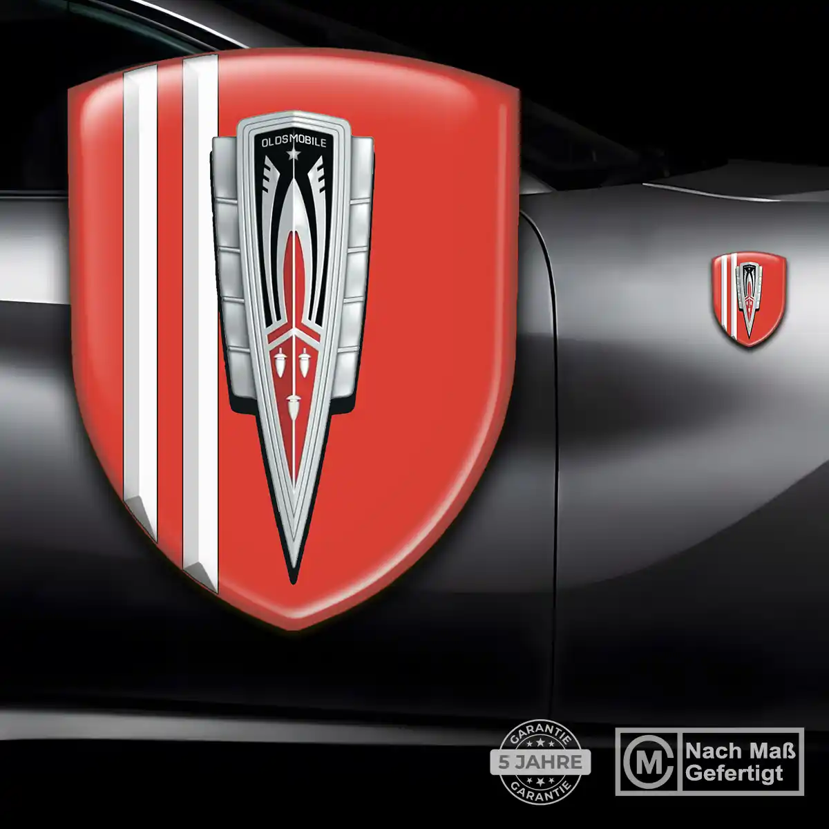 Oldsmobile Wappen Emblem Aufkleber Hochwertiges Harz