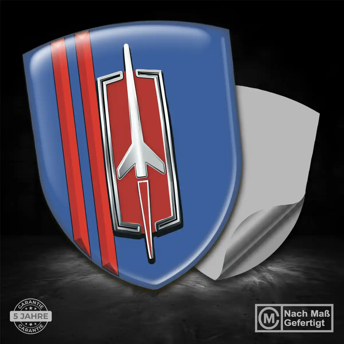 Oldsmobile Wappen Emblem Aufkleber Interieurdesign