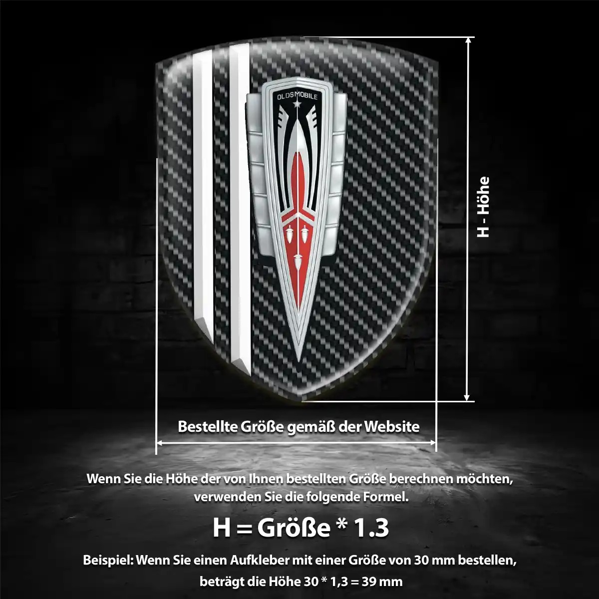 Oldsmobile Wappen Emblem Auto Elegantes Design