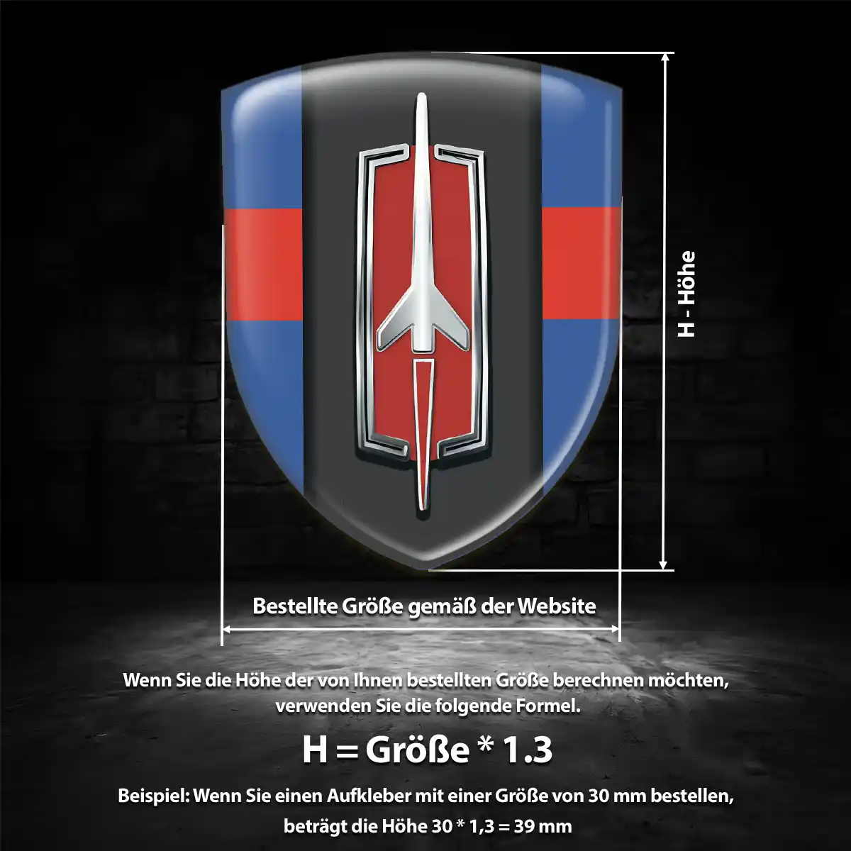 Oldsmobile Wappen Emblem Auto Hochwertiges Harz