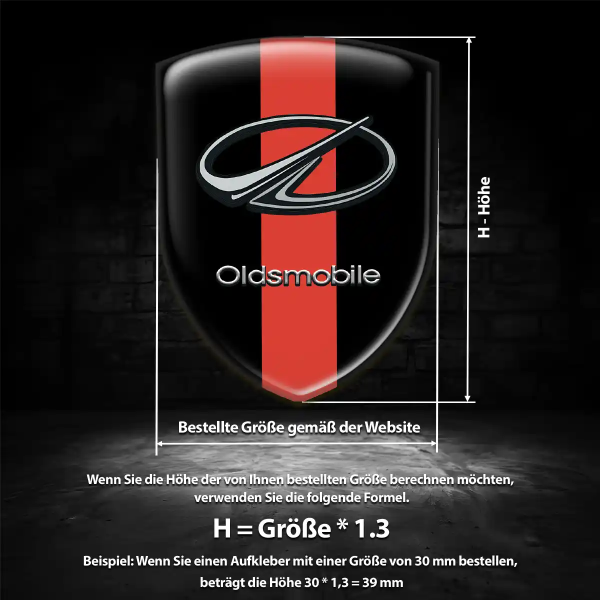 Oldsmobile Wappen Emblem Limitierte Auflage