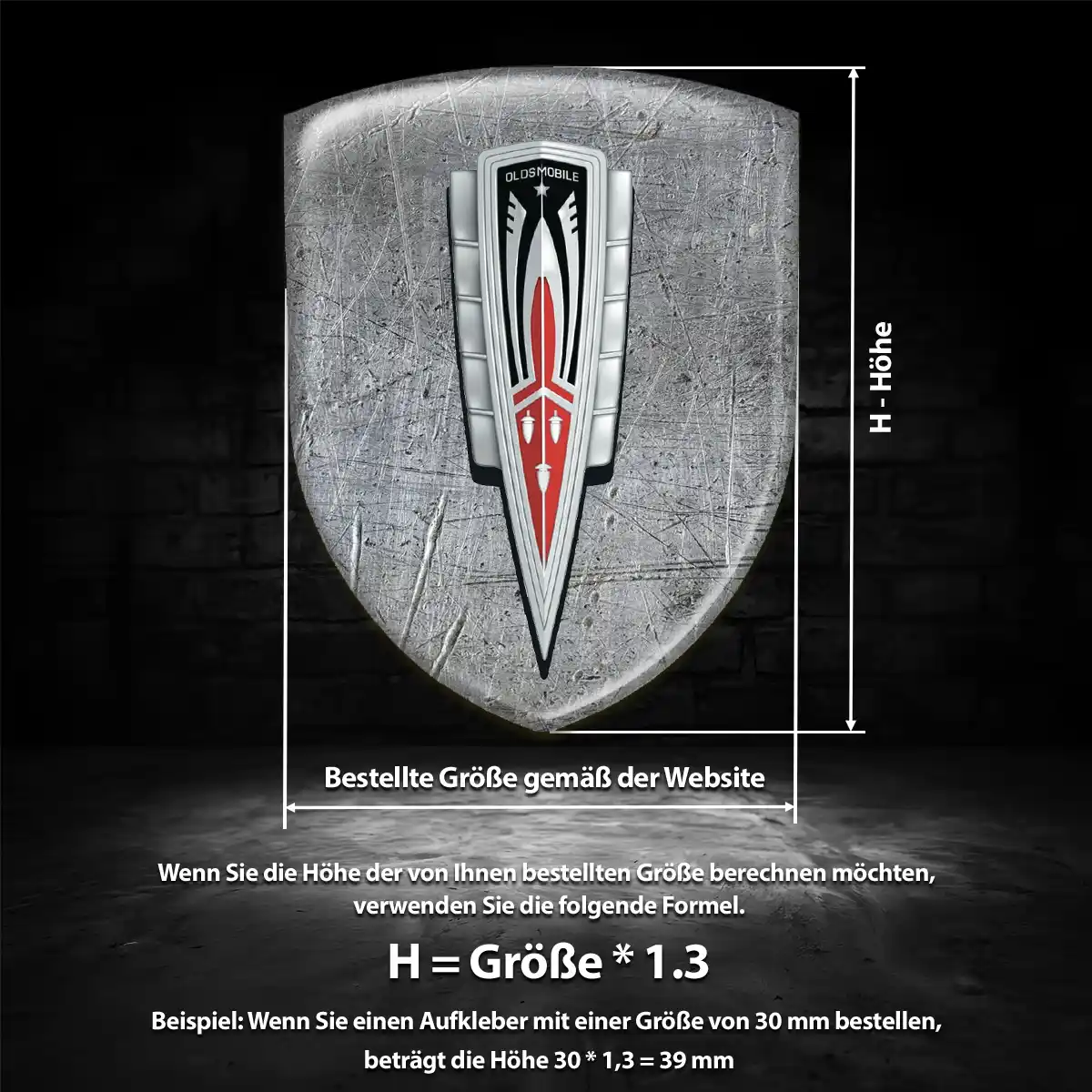 Oldsmobile Wappen Emblem Modernes Design