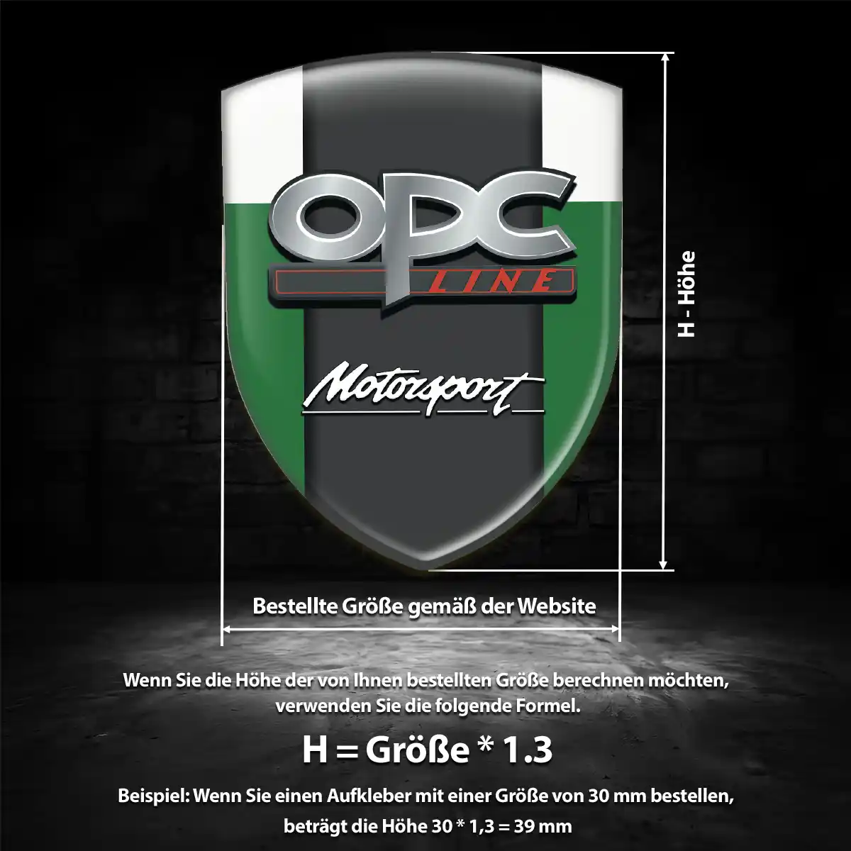 Opel 3D Gel Aufkleber Ausdrucksstarkes Design