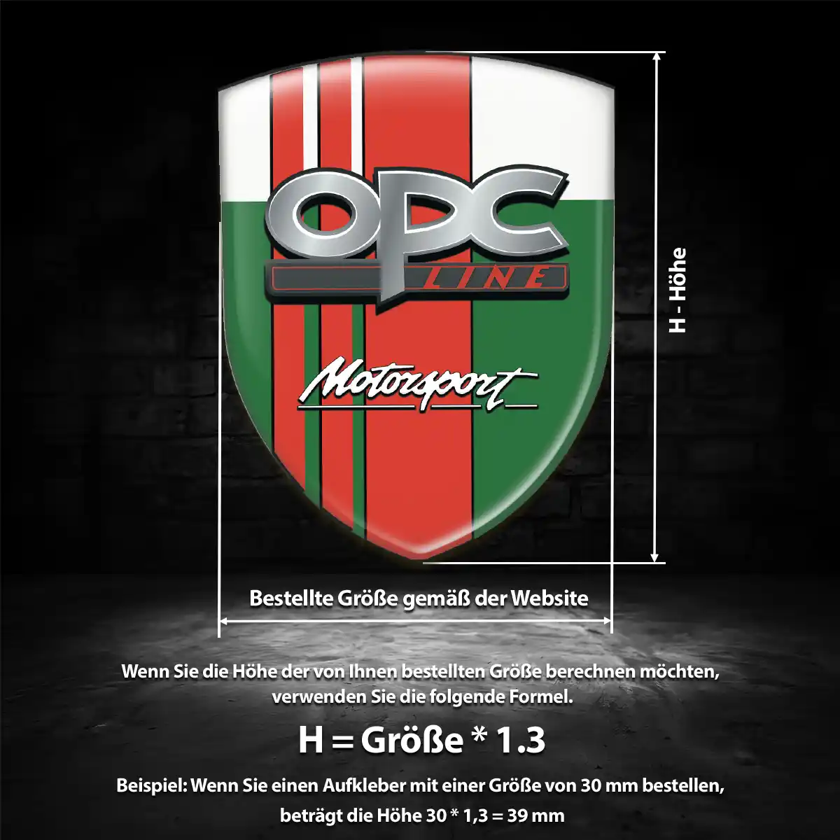 Opel 3D Gel Aufkleber Auto Hochwertiges Harz