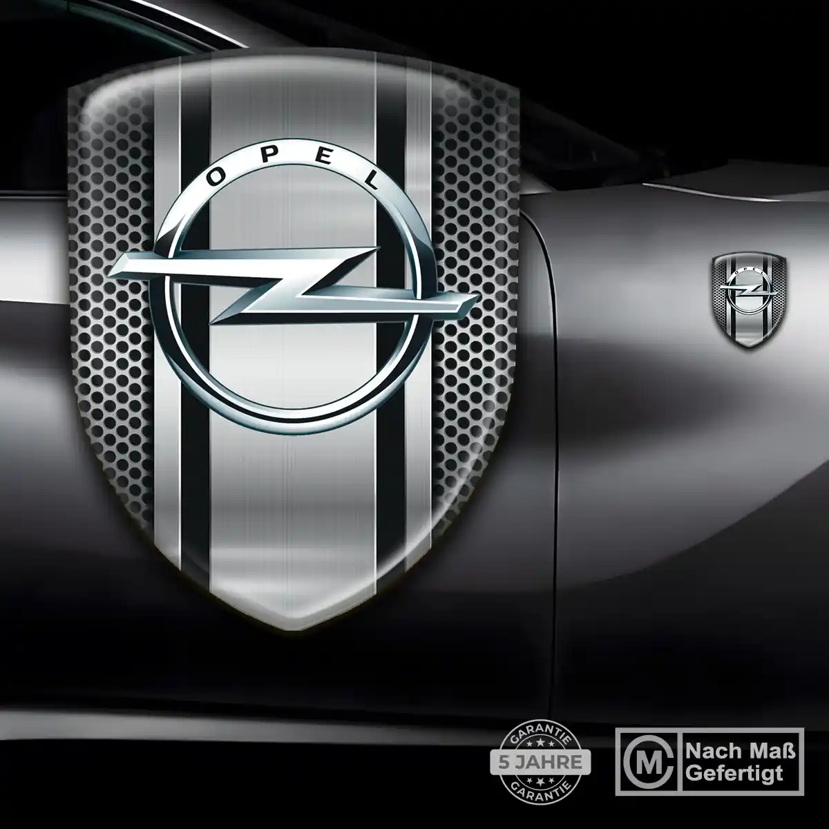 Opel 3D Gel Aufkleber Elegantes Design