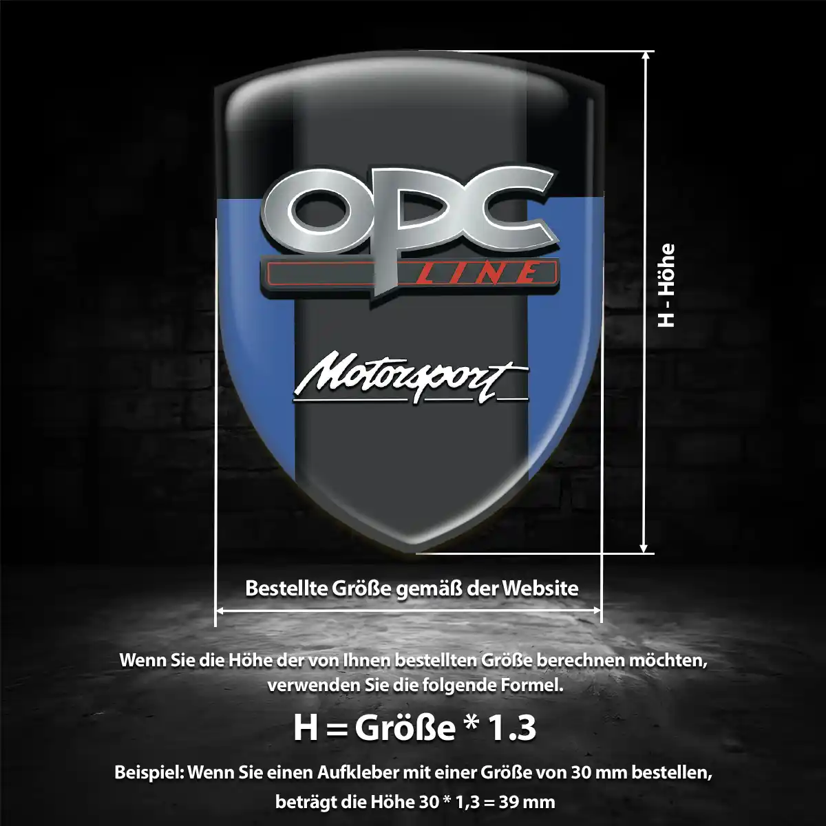 Opel 3D Gel Aufkleber Emblem Anspruchsvolles Design