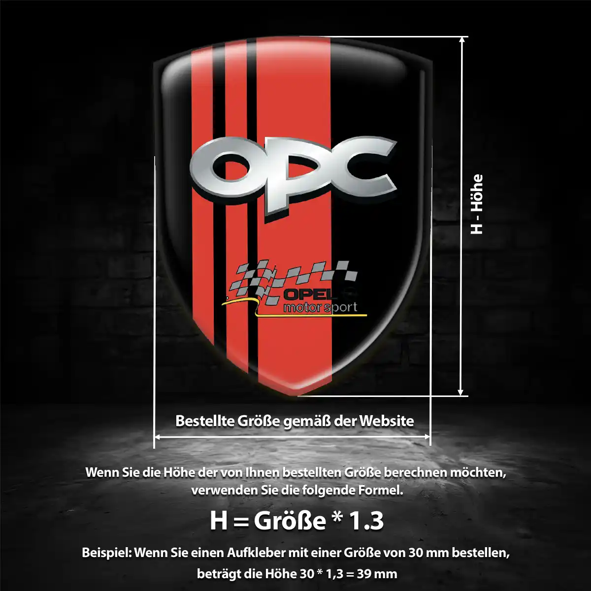 Opel 3D Gel Aufkleber Emblem Auto Hohe Qualität