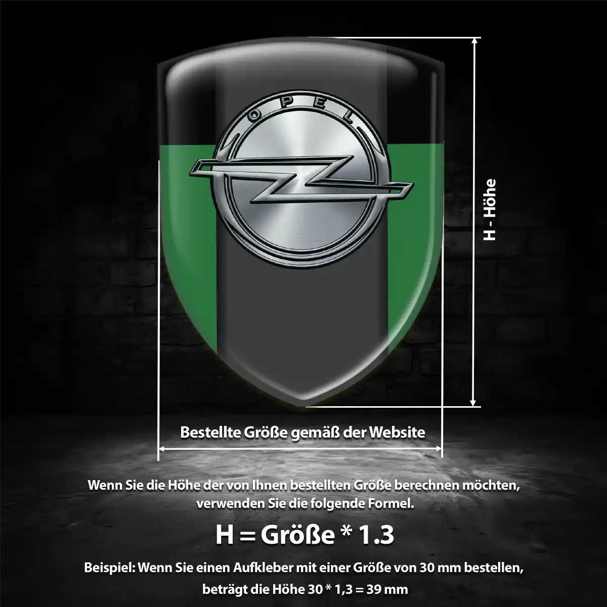 Opel 3D Gel Aufkleber Emblem Auto Premiumqualität