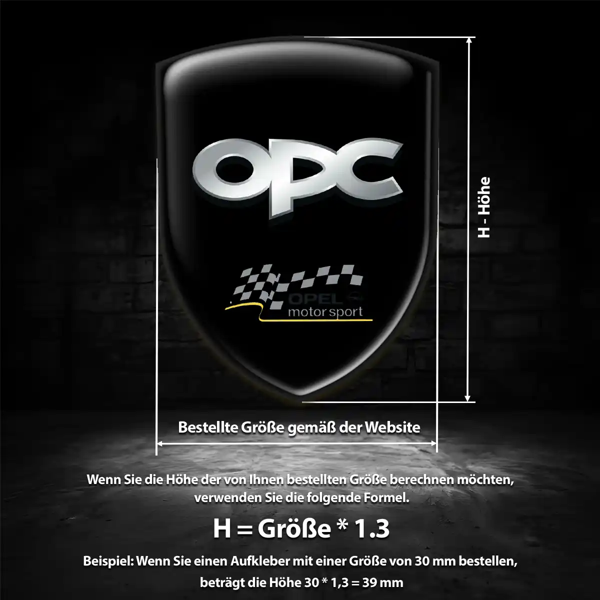 Opel 3D Gel Aufkleber Emblem Auto Stilvolles Design