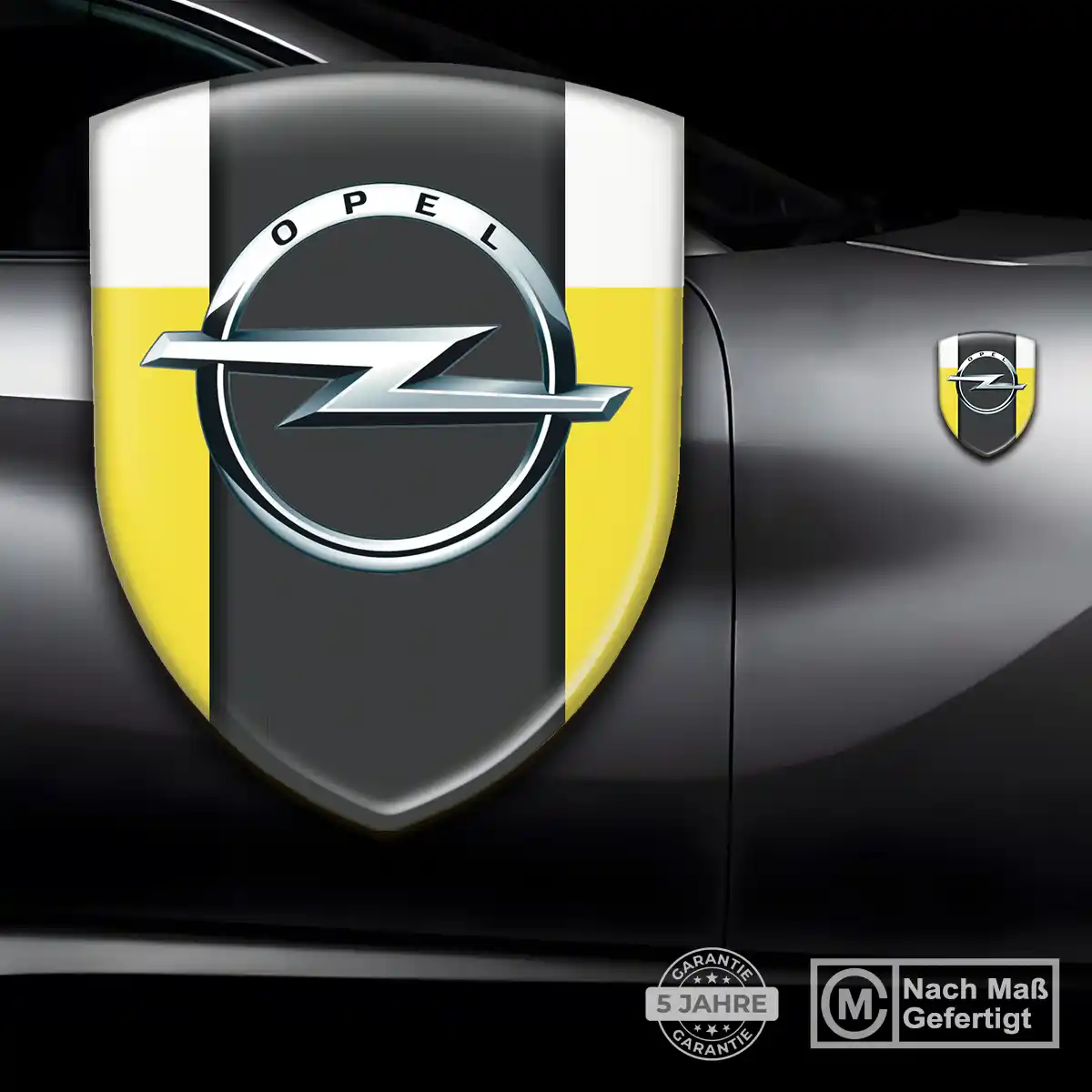 Opel 3D Gel Aufkleber Emblem Elegantes Design