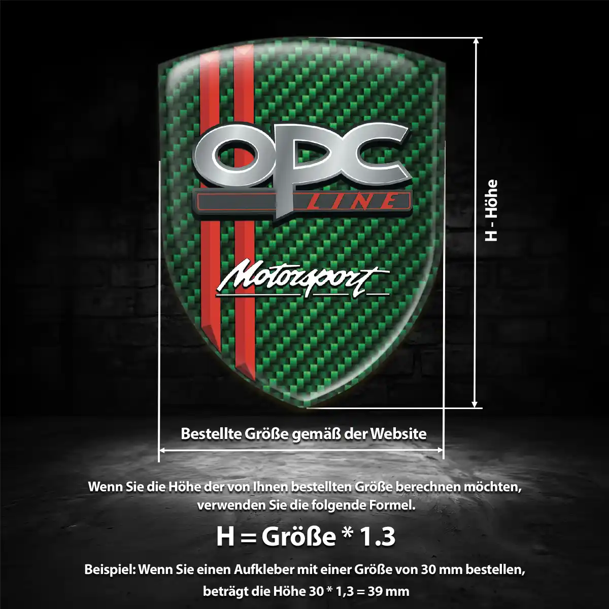 Opel 3D Gel Aufkleber Emblem Exterieurdesign