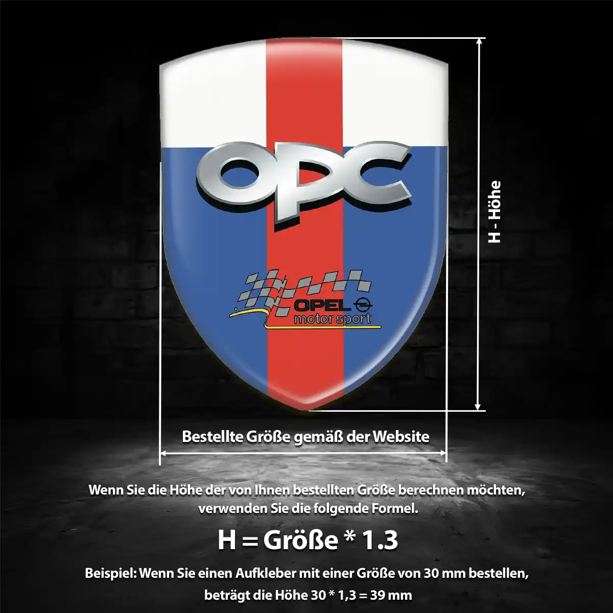 Opel 3D Gel Aufkleber Embleme Auto Edles Design