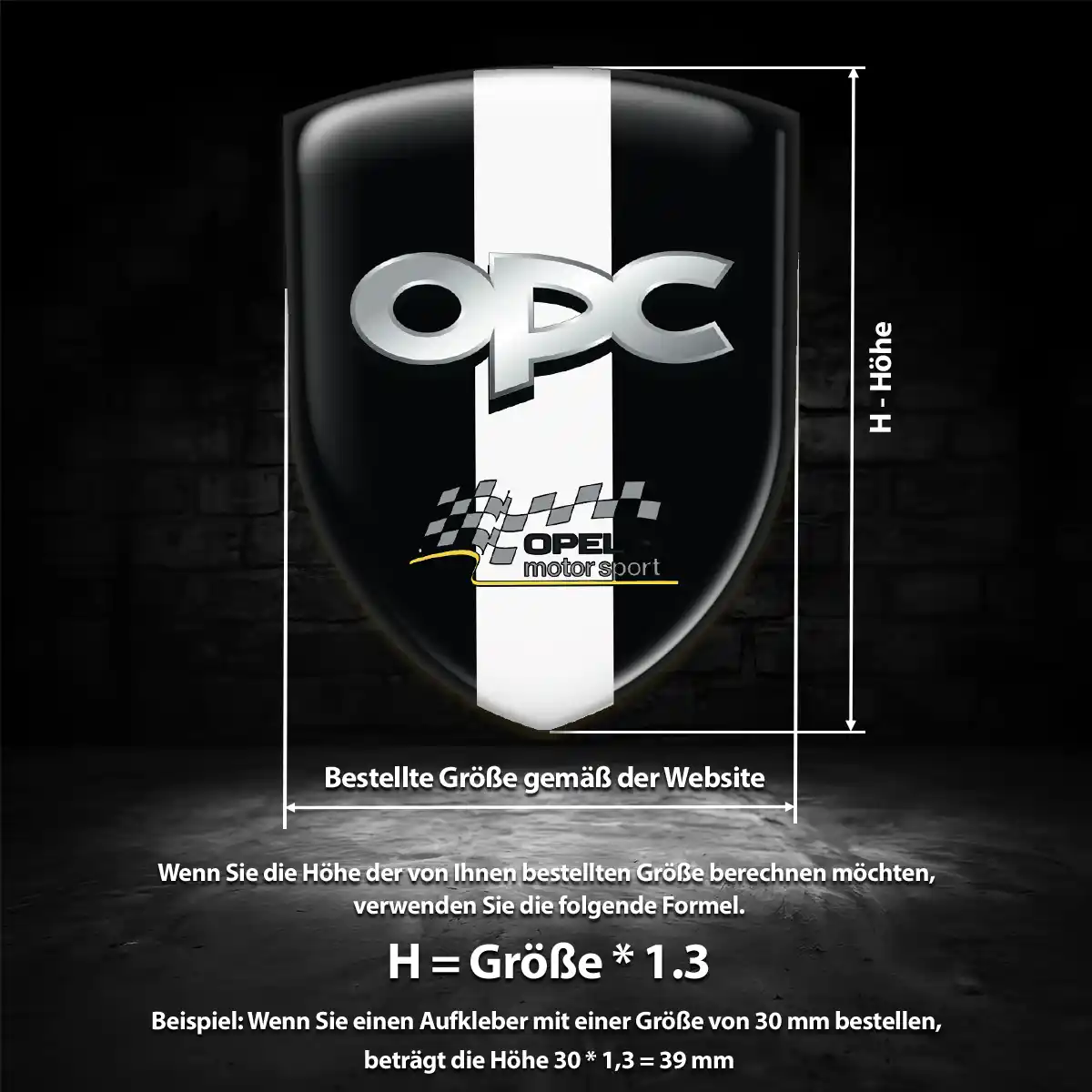 Opel 3D Gel Aufkleber Embleme Auto Interieurdesign