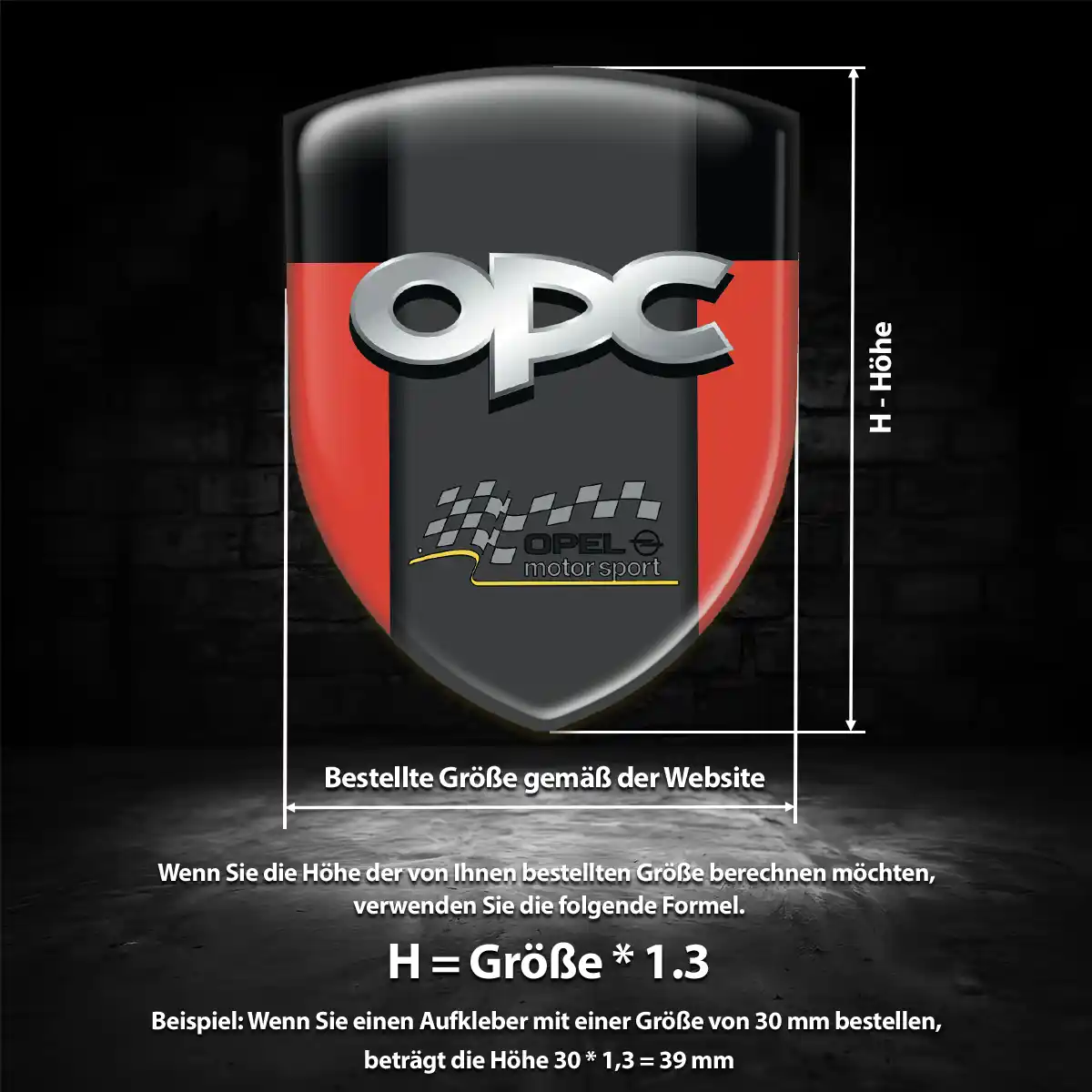 Opel 3D Gel Aufkleber Embleme Auto Premium-Edition