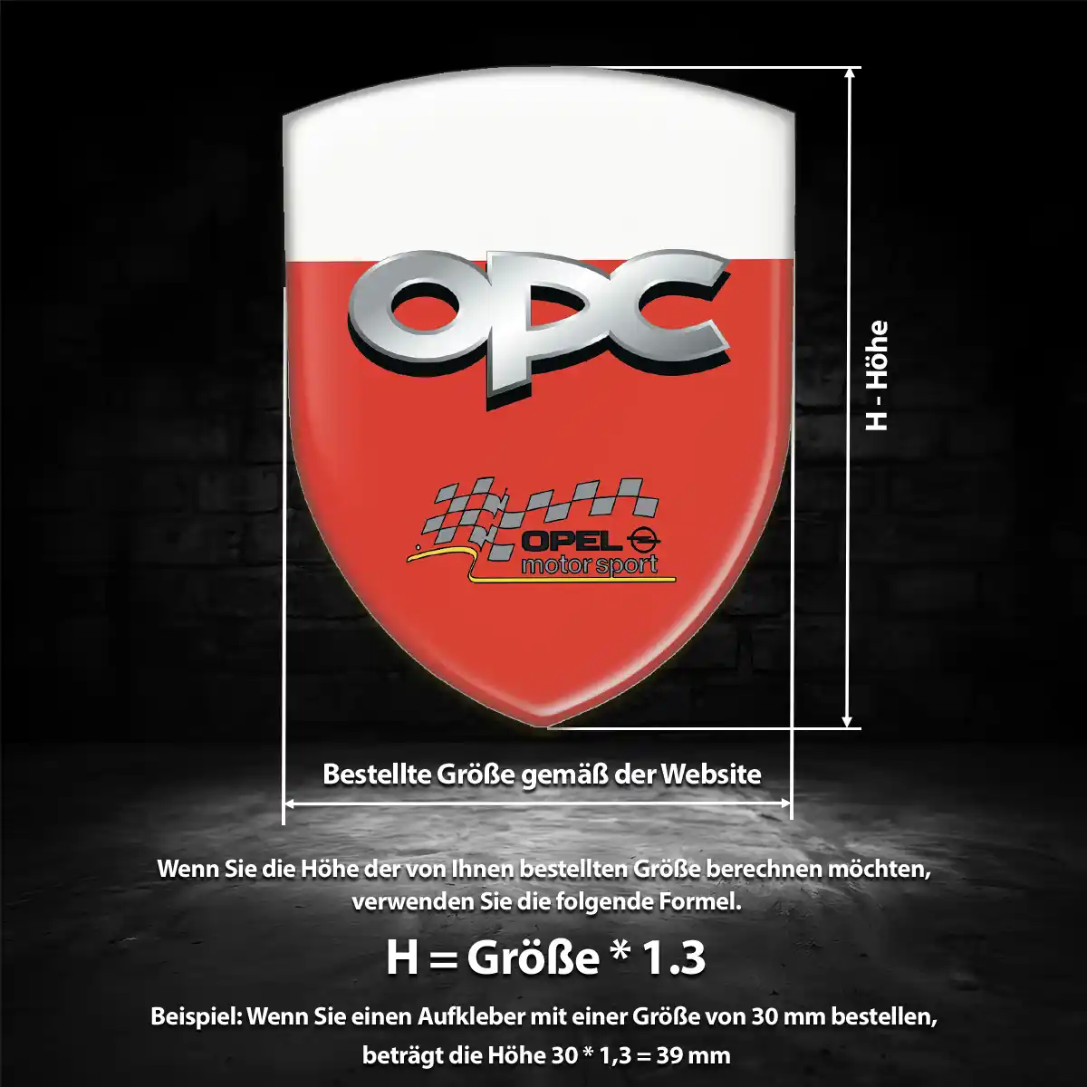 Opel 3D Gel Aufkleber Embleme Auto Tuningfahrzeug