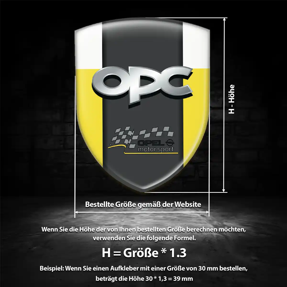 Opel 3D Gel Aufkleber Embleme Luxus-Edition