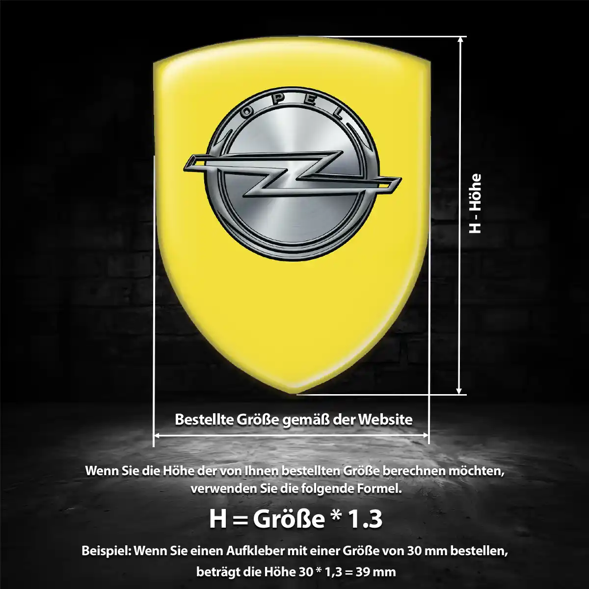 Opel 3D Gel Aufkleber Markenedition