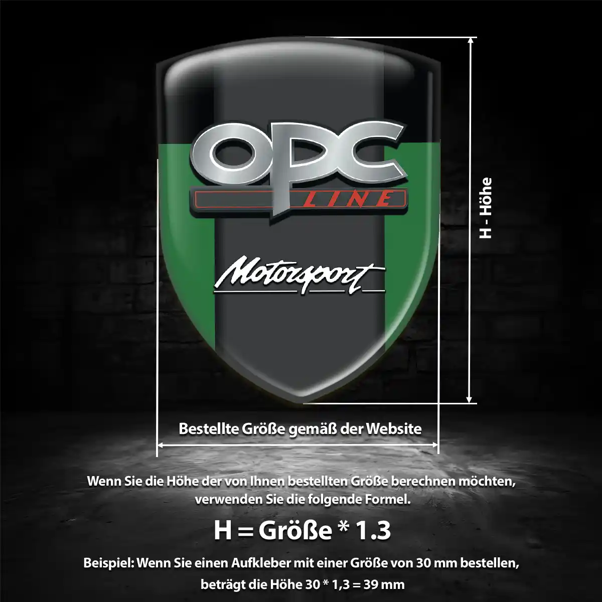 Opel 3D Gel Aufkleber Modernes Design