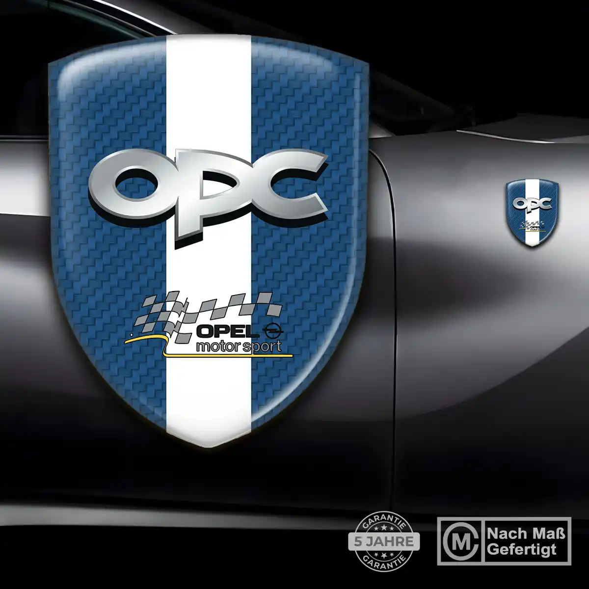 Opel 3D Gel Aufkleber Silikon Auto Elegantes Design