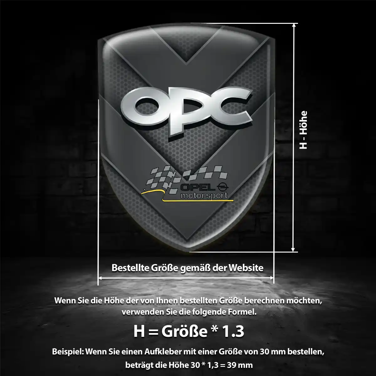 Opel 3D Gel Aufkleber Silikon Auto Markenedition