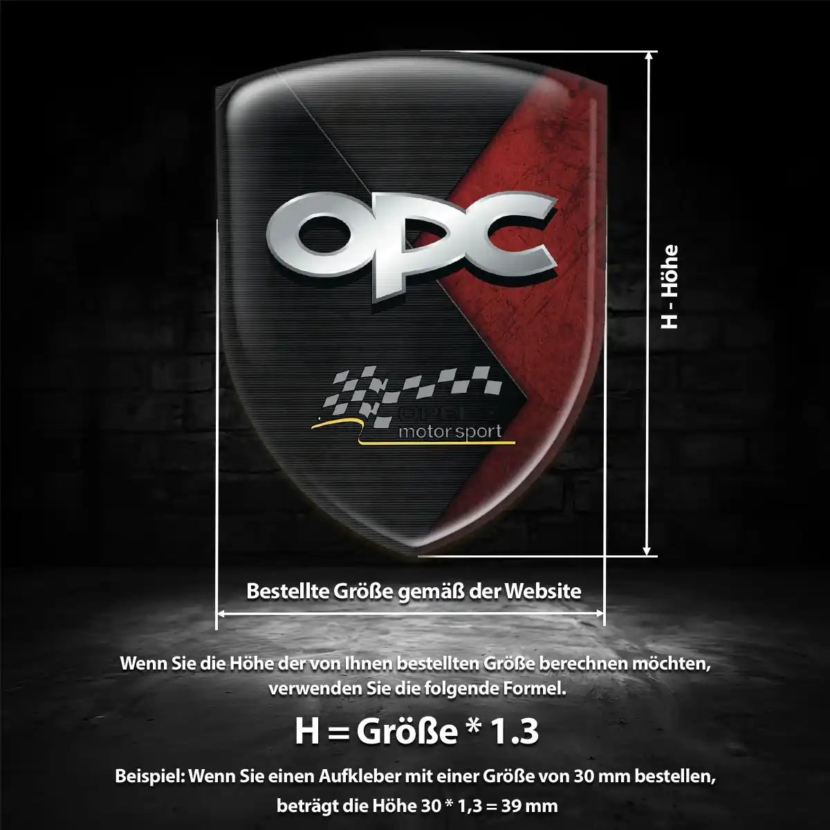 Opel 3D Gel Aufkleber Silikon Limitierte Auflage