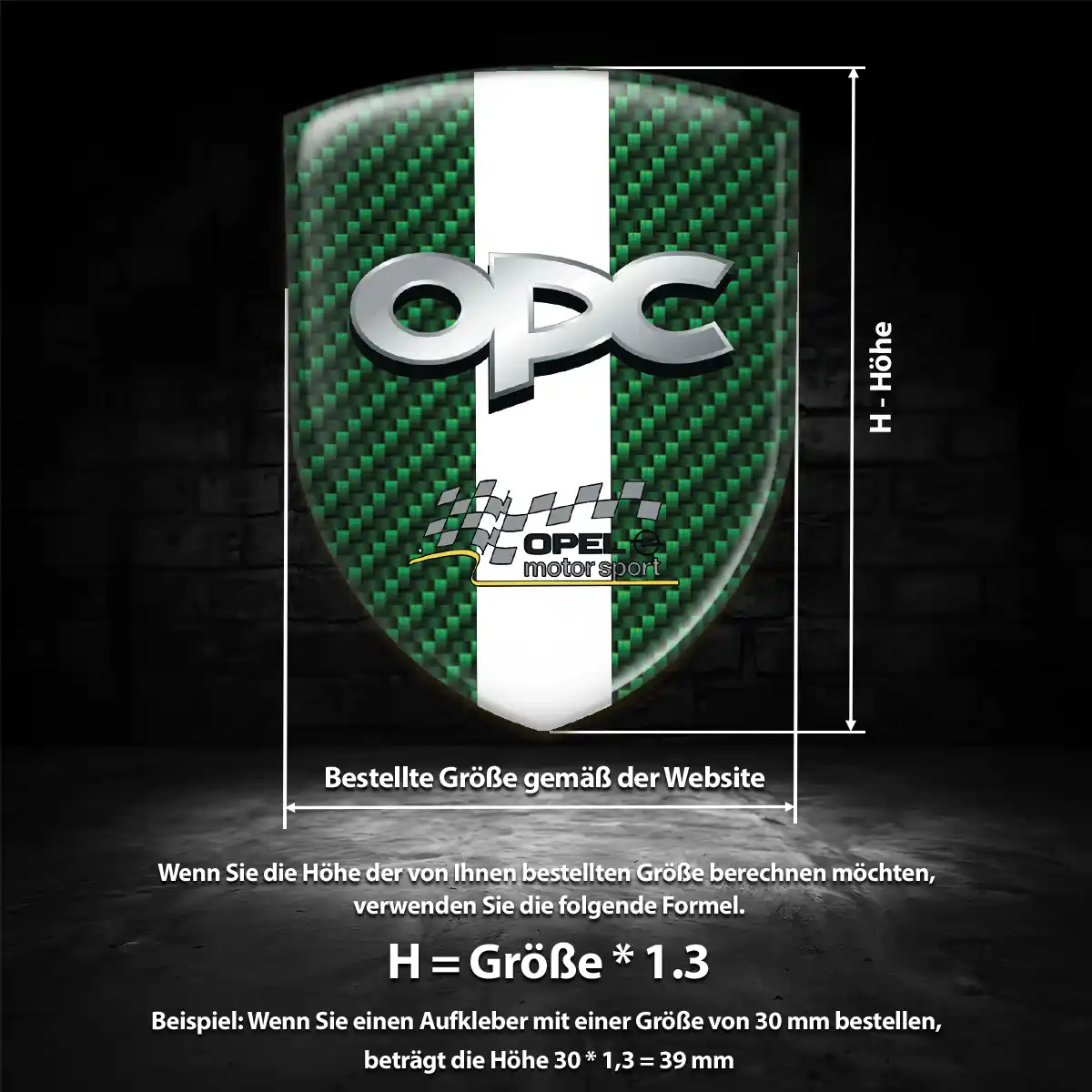 Opel 3D Gel Aufkleber Silikon Modernes Design