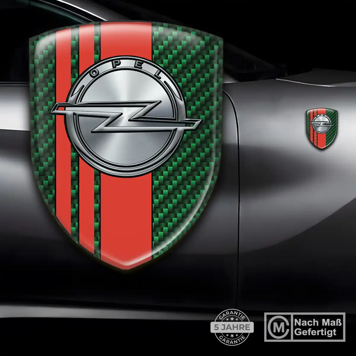 Opel 3D Gel Aufkleber Tuningfahrzeug