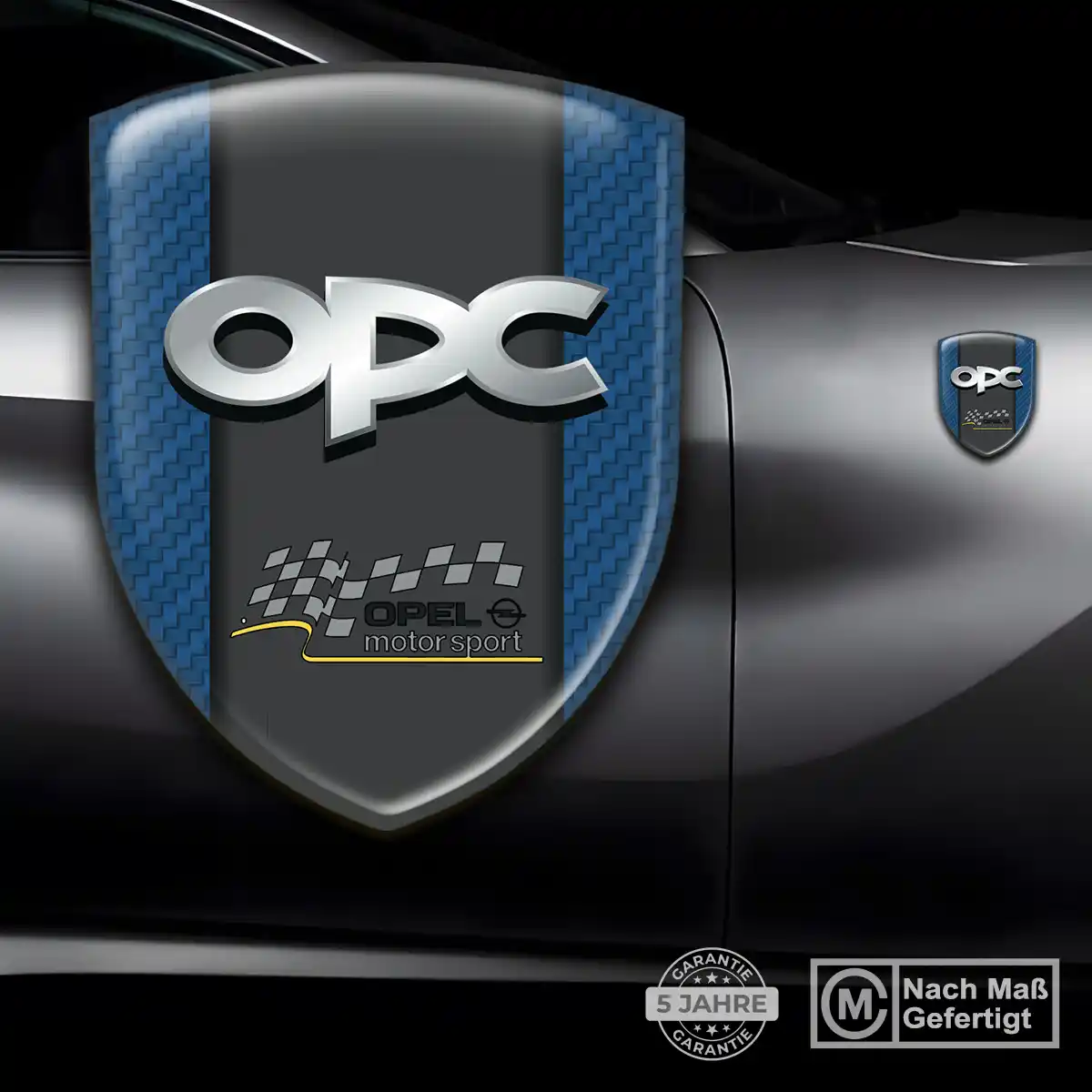 Opel 3D Gel Aufkleber Wappen Auto Edles Design
