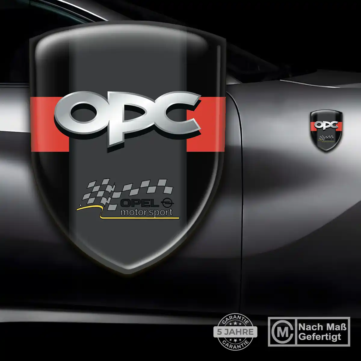 Opel 3D Gel Aufkleber Wappen Auto Luxus-Edition