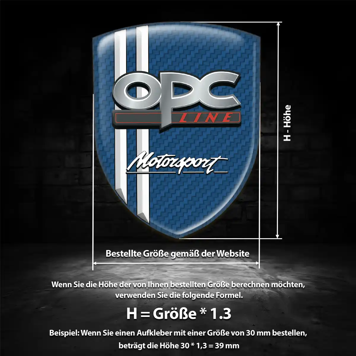 Opel 3D Gel Aufkleber Wappen Auto Modernes Design