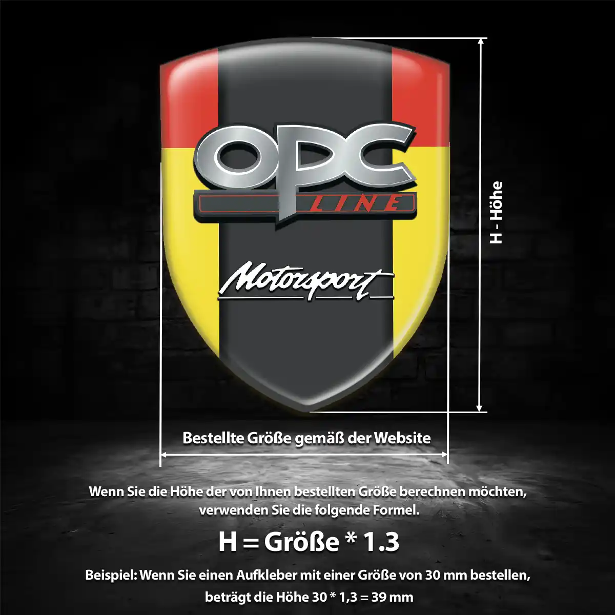 Opel 3D Gel Aufkleber Wappen Auto Premium-Edition