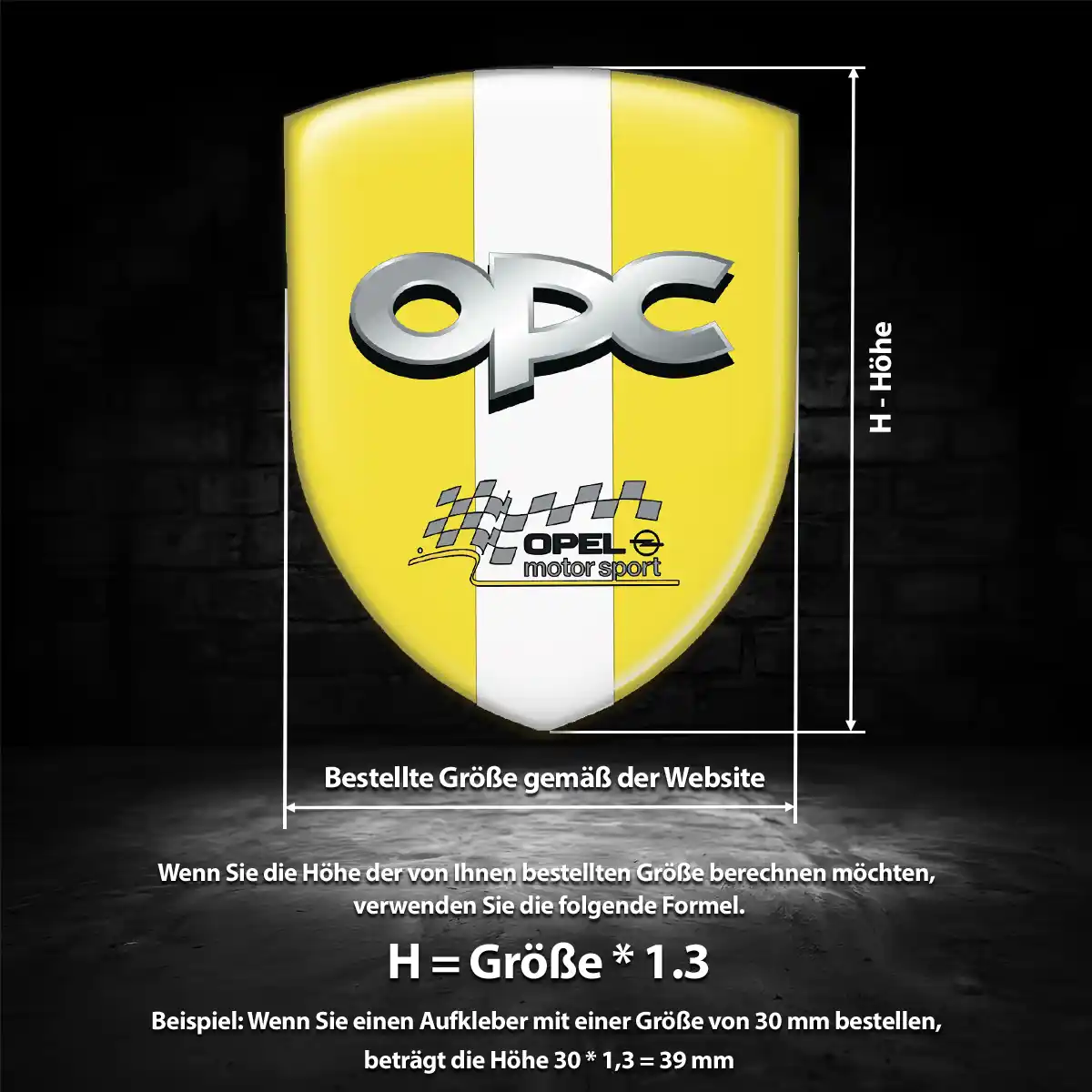 Opel 3D Gel Aufkleber Wappen Auto Premiumqualität