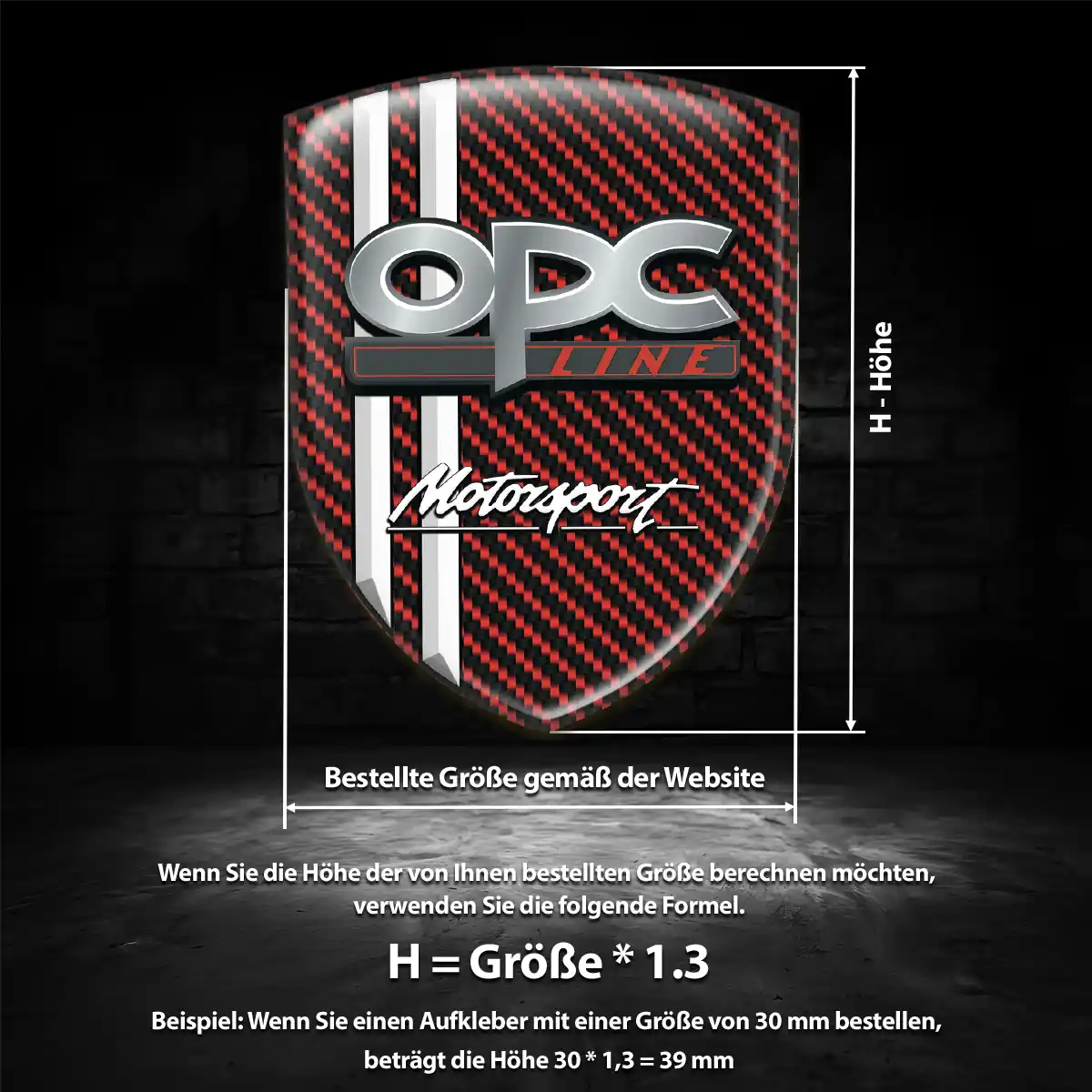 Opel 3D Gel Aufkleber Wappen Edles Design
