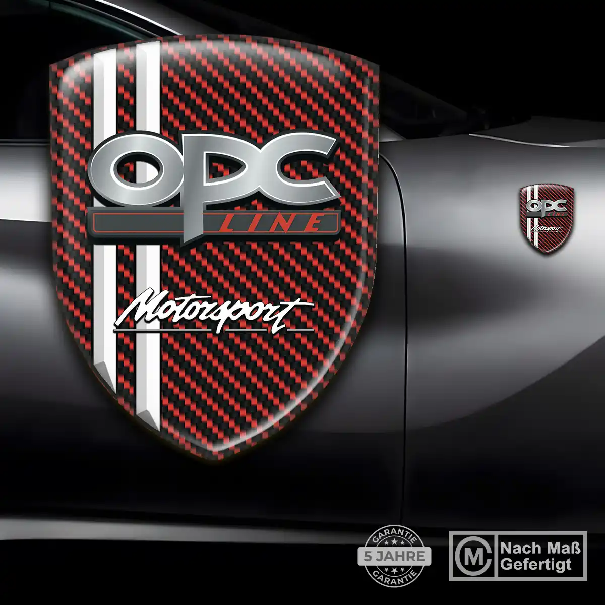 Opel 3D Gel Aufkleber Wappen Edles Design