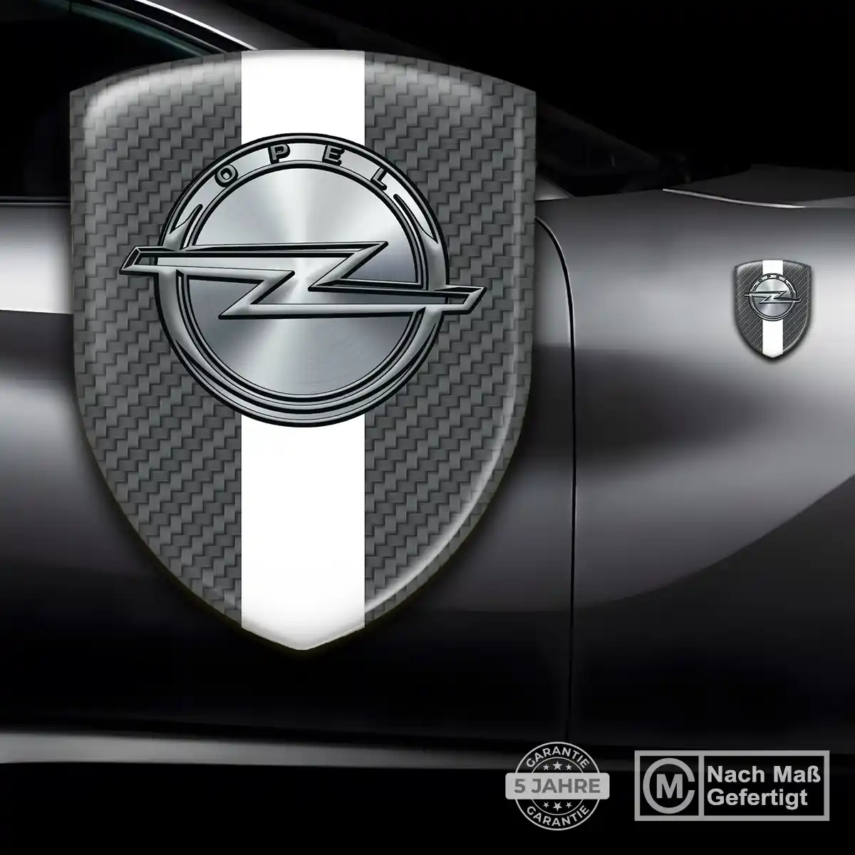Opel 3D Gel Aufkleber Wappen Elegantes Design