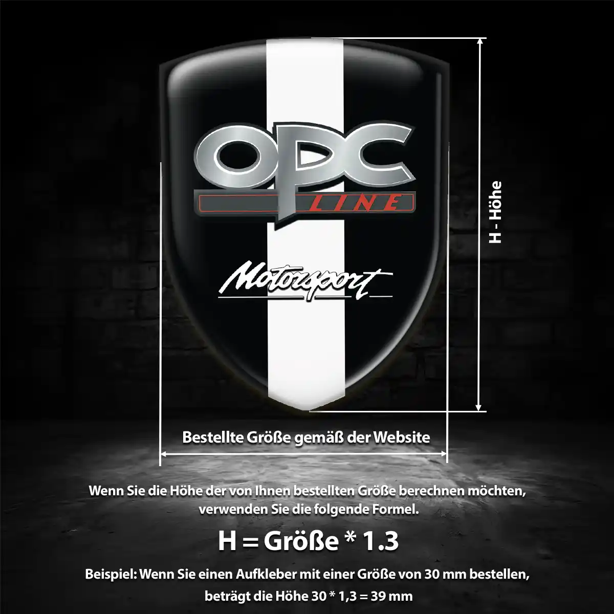 Opel 3D Gel Aufkleber Wappen Erstklassige Qualität