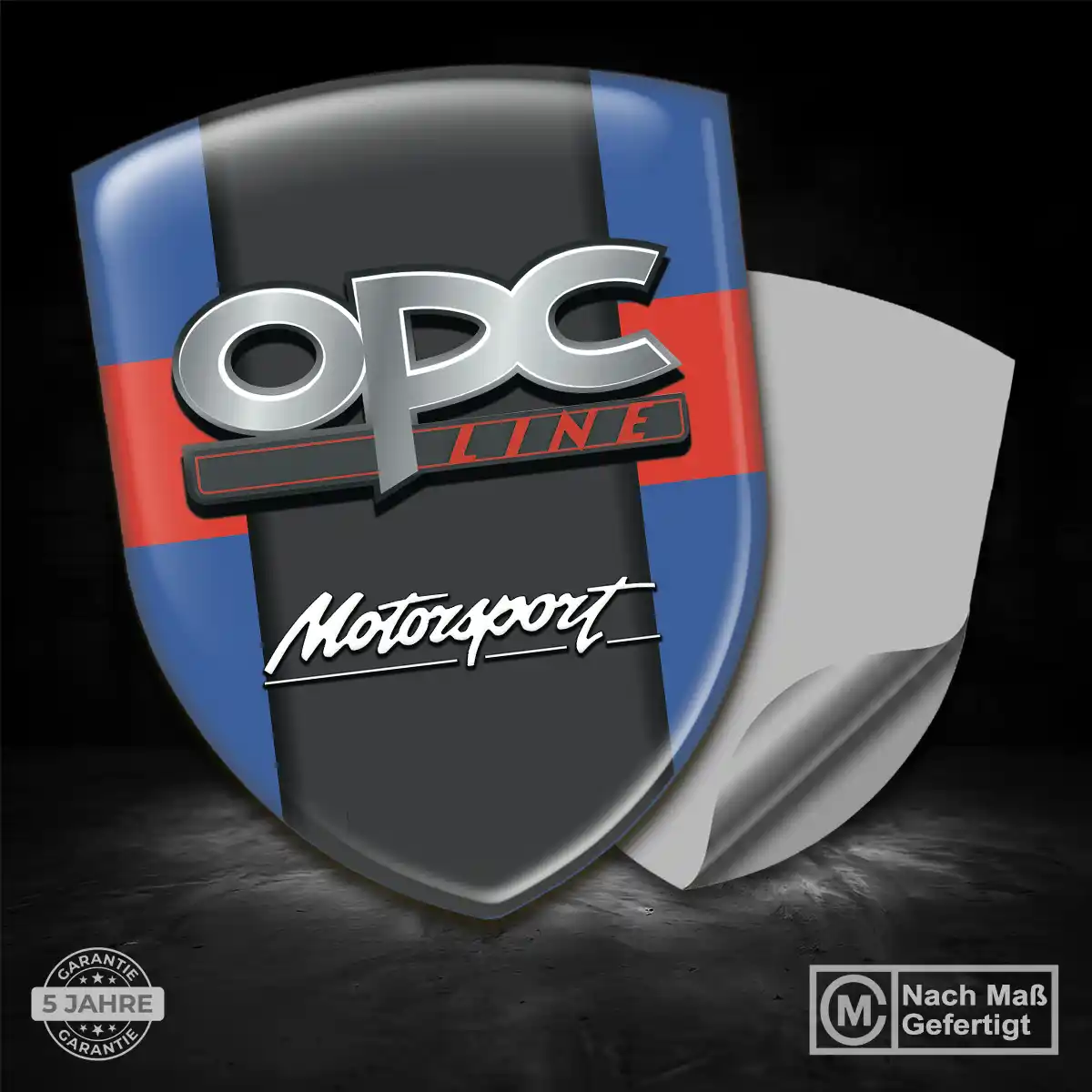 Opel 3D Gel Aufkleber Wappen Hochwertiges Harz