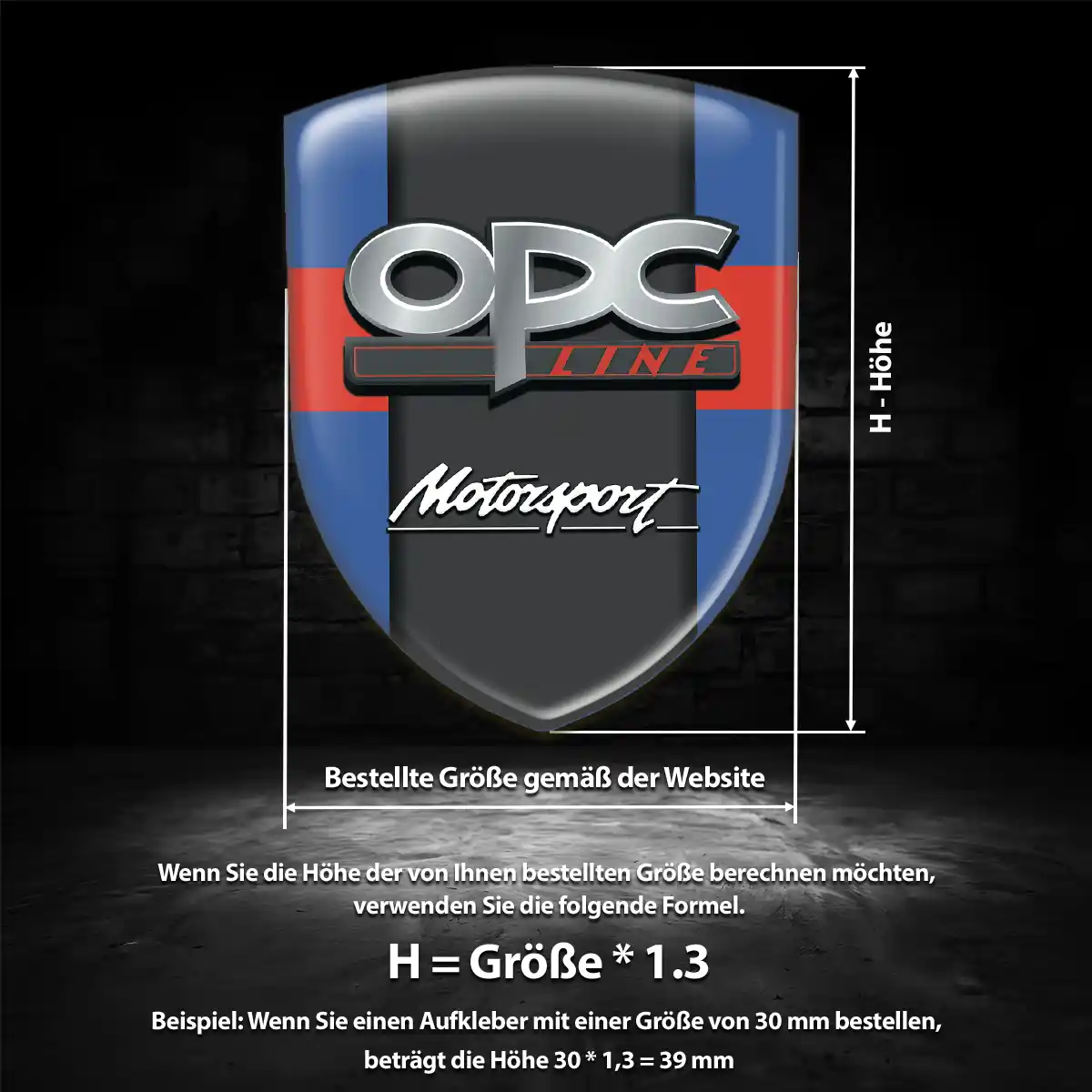Opel 3D Gel Aufkleber Wappen Hochwertiges Harz