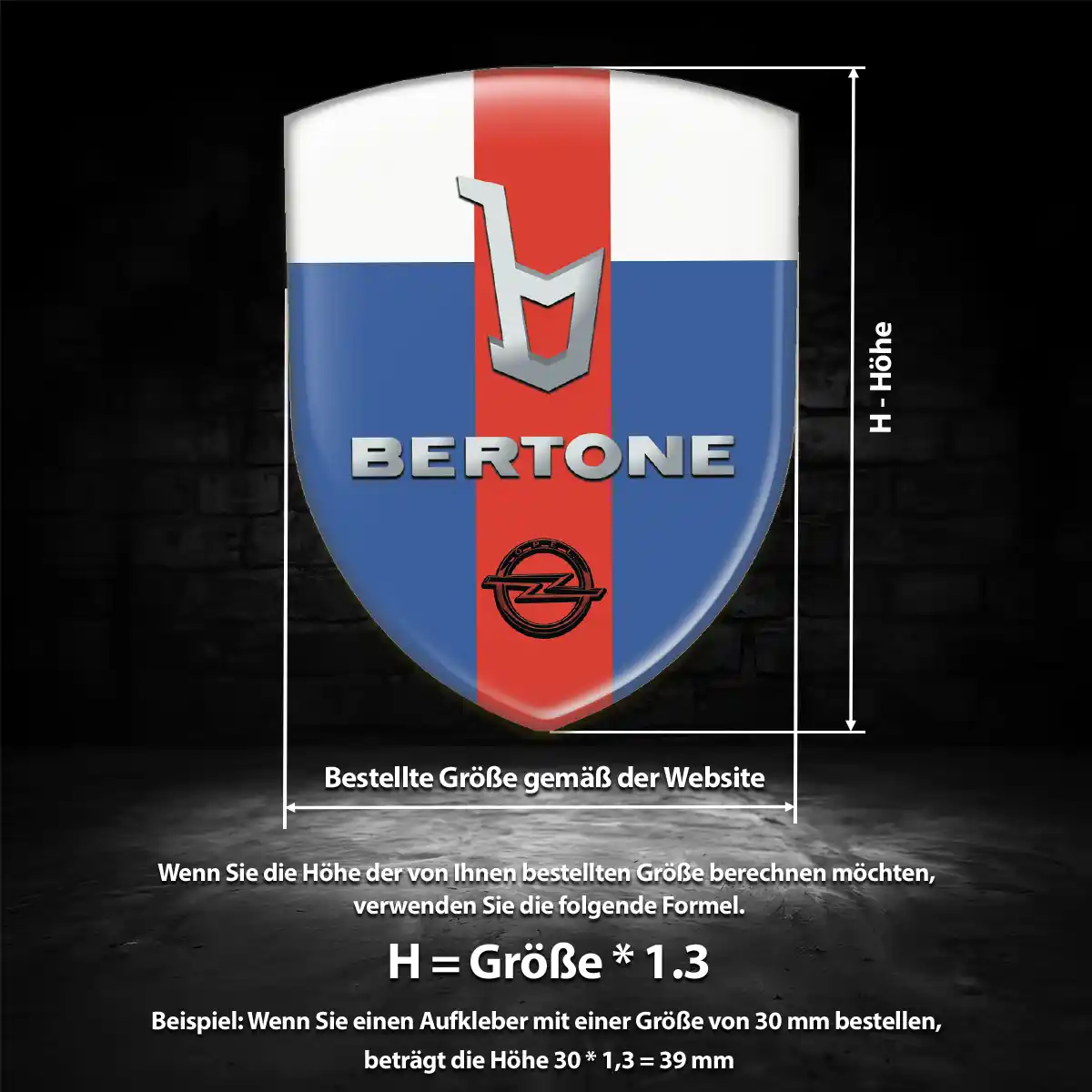Opel 3D Gel Aufkleber Wappen Hohe Qualität