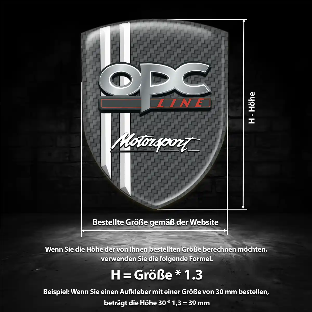 Opel 3D Gel Aufkleber Wappen Modernes Design