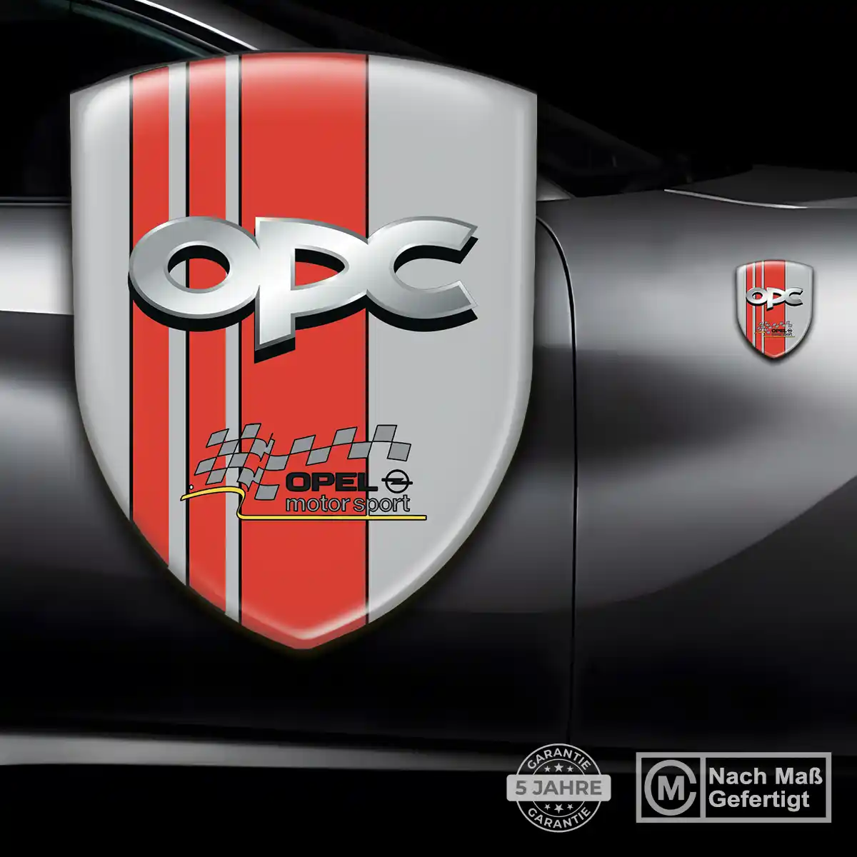 Opel 3D Gel Aufkleber Wappen Stilvolles Design