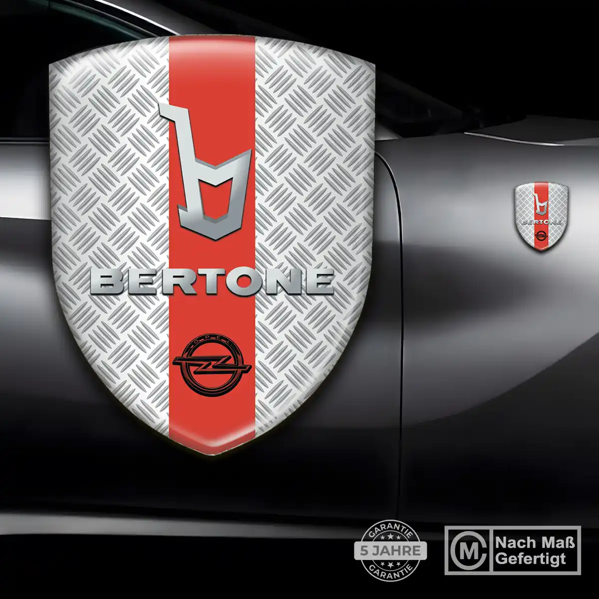 Opel 3D Gel Aufkleber Wappen Tuningfahrzeug