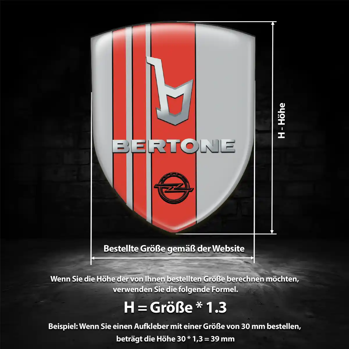 Opel Aufkleber 3D Gel Emblem Anspruchsvolles Design