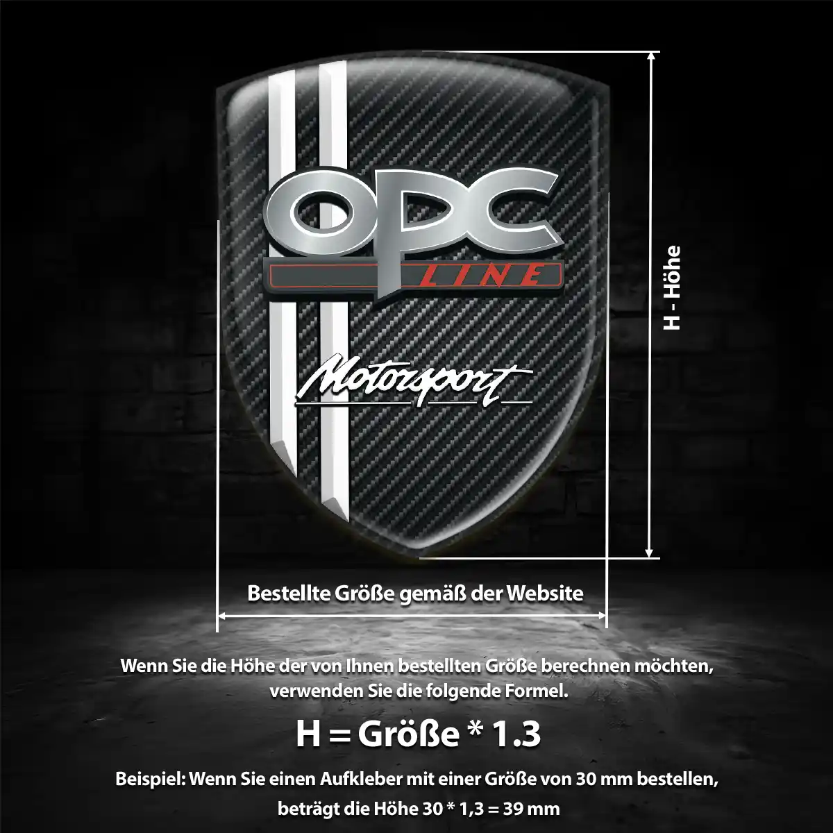Opel Aufkleber 3D Gel Emblem Auto Edles Design