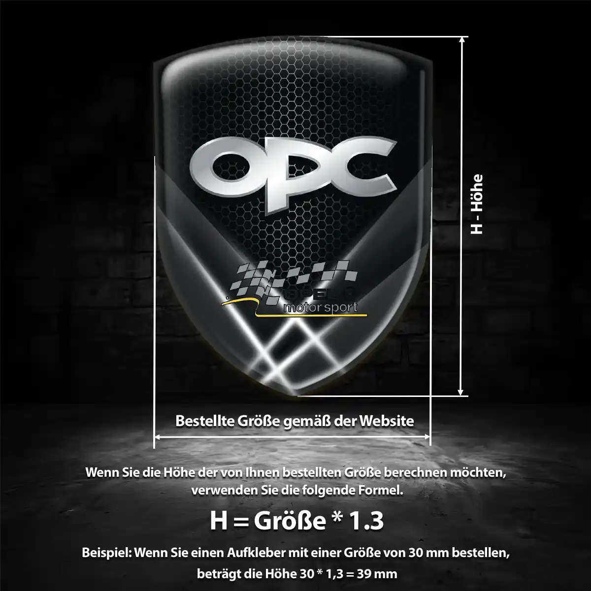 Opel Aufkleber 3D Gel Emblem Auto Interieurdesign