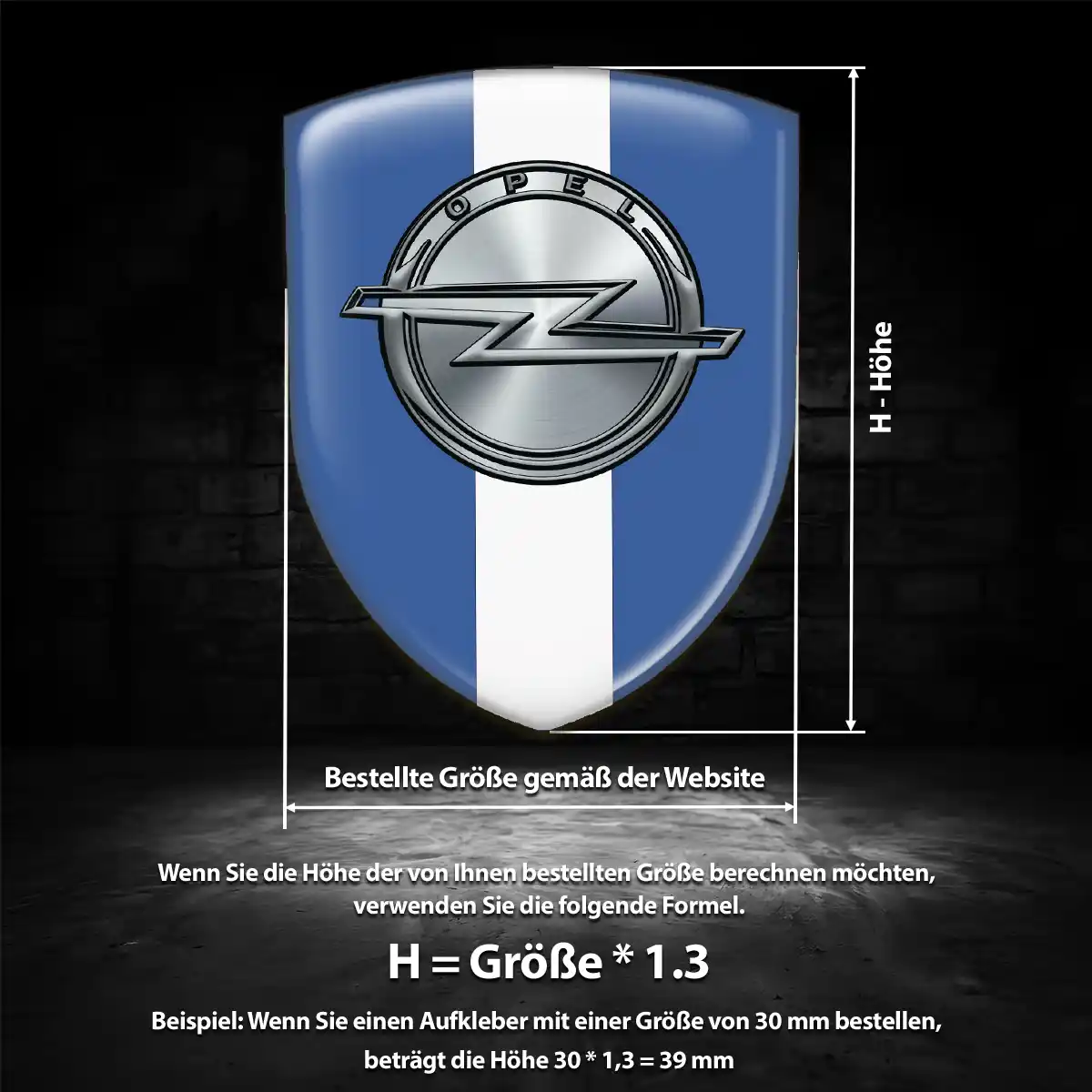 Opel Aufkleber 3D Gel Emblem Auto Stilvolles Design