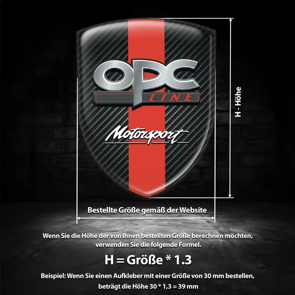 Opel Aufkleber 3D Gel Emblem Erstklassige Qualität